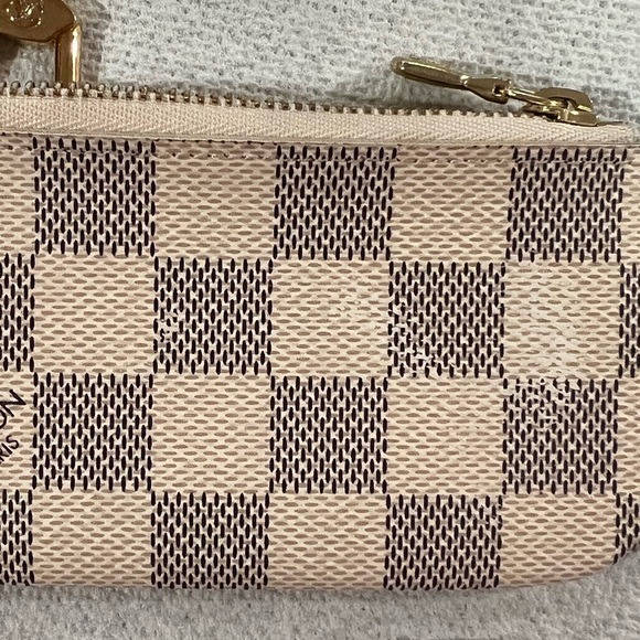 Rare Authentic Louis Vuitton Key Pouch In Damier Azur GUC - Picture 5 of 15